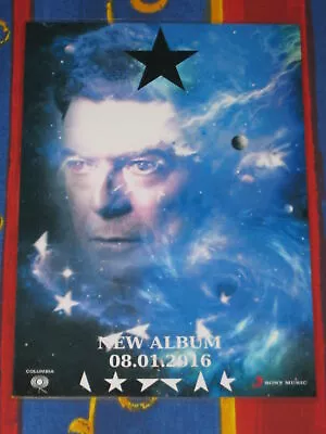 David Bowie - Blackstar - Black Star - Laminated Promotional Poster - NEW! • $15.95