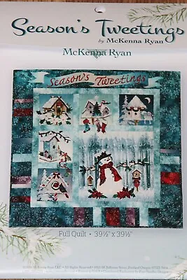 SEASON'S TWEETINGS By McKENNA RYAN ~ COMPLETE SET Of 6 APPLIQUE QUILT PATTERNS • $38