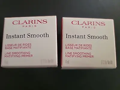 Clarins Instant Smooth Perfecting Touch Primer - Lot Of 2 Mini Jars 0.13 Oz NIB • $14.09