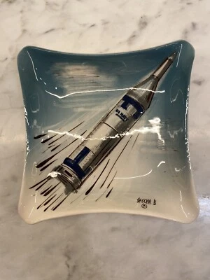 $20 • Buy Sascha Brastoff - Rare Vtg Dish / Ashtray - Us Navy Missile - Mcm - Ceramic!!!