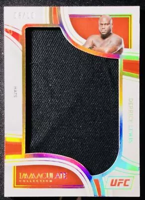 2023 Panini UFC Immaculate Derrick Lewis Jersey Gold Prizm /10 SSP • $1