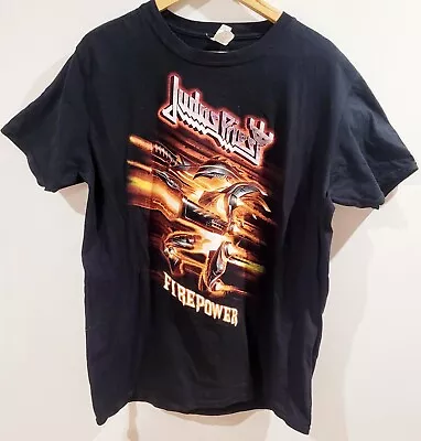 JUDAS PRIEST - 'Firepower' T-Shirt Rock BAND Cotton Size Large  • $25