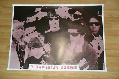 £19.99 • Buy Velvet Underground - The Best Of Orig 1989 Poster Lou Reed Nico Psych Rock Vg