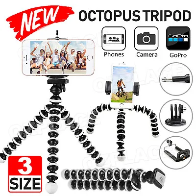 $12.35 • Buy Universal Octopus Stand Tripod Mount Holder For IPhone Samsung Cell Phone Camera
