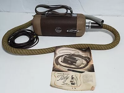 Vintage GE General Electric AVT 160 Tidy Cleaner Vacuum W/ Shoulder Strap Works • $115