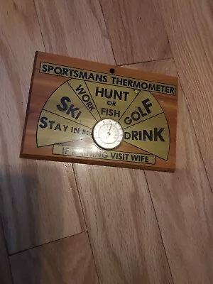 Vintage MCM Novelty Sportsman's Thermometer -Ideal For Man Cave • $5.95
