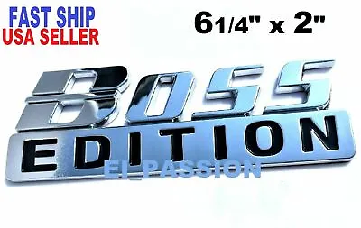 BOSS EDITION Chrome Fit All Cars Truck CUSTOM EMBLEMS Adition Addition Auto 3D • $40.49