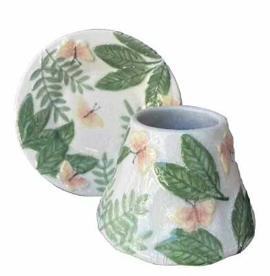 Yankee Candle Island Butterfly Retired Jar Shade And Plate Small Retired • £6.75