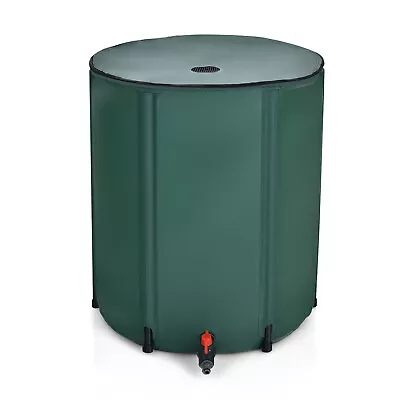 60 Gallon Rain Barrel Water Collector Collapsible Tank W/ Spigot Filter • $49.99
