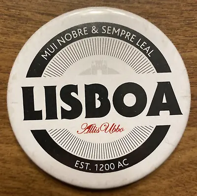 Vintage Lisboa Bottle Opener Button Fridge Magnet Lisbon Portugal C21a • $14.99