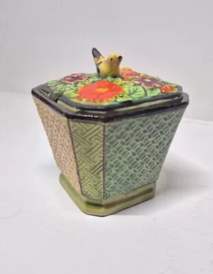 Lovely Vintage Ceramic Marutomo Ware Preserve Jam/Mustard Octagonal Lidded Pot  • £8