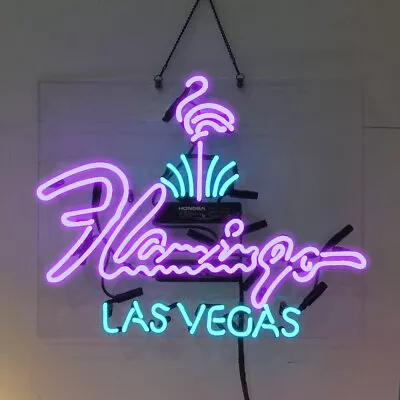 Flamingo Las Vegas Neon Sign Acrylic 19 X15  Lamp Beer Bar Wall Decor Artwork • $140.40