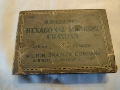 Vintage Milton Bradley Company Marking Crayons Industrial Use OLD Springfield • $5