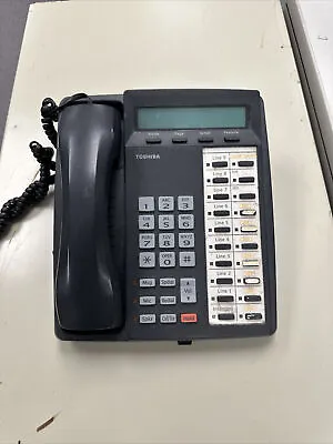 Used Toshiba DKT3020-SD 20-Button Charcoal Display Business Office Phones • $15
