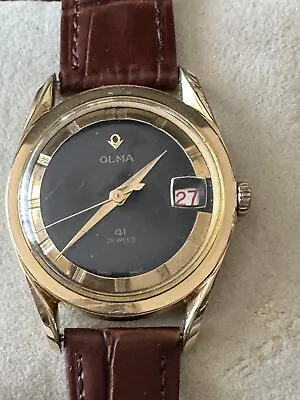 Vintage OLMA Auto With Date 24 Hrs Setting Working In Order For Men • $920