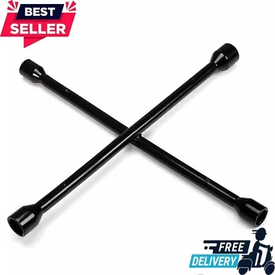 Wrench 4 Way Lug Nut Tool 14 INCH Heavy Duty Socket Wheel Tire Change Universal • $16.52