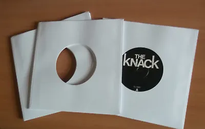 34 Of 7  Vinyl Record White Paper Sleeves 90 Gsm Fits In Card Sleeves • £5.65