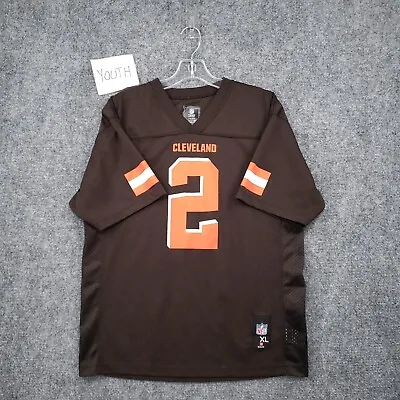 Cleveland Browns Jersey Boys XL Extra Large Jonny Manziel Brown 2 Football NFL • $24.99