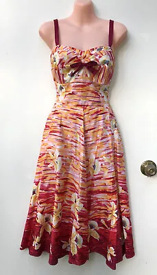 RetroSpec'd Clothing Sydney Cotton Vintage 50's Retro Pin Up Dress Sz 12 • $95