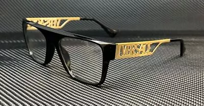 VERSACE VE3326U GB1 Black Gold Men's 55 Mm Eyeglasses • $141.75