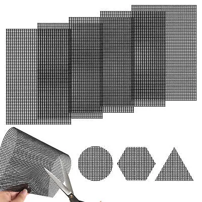 10Pcs Flower Pot Hole Mesh Pad 7.87x11.81  Bonsai Pot Bottom Grid Mat Bottom Mat • £6.66