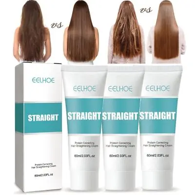 Keratin Treatment Hair Straightening Cream Fast Smoothing For Deep Curly Hair • $8.45