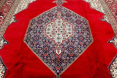 10X13 1940's EXQUISITE FINE ANTIQUE HAND KNOTTED VEGETABLE DYE TABRIZZ WOOL RUG • $304