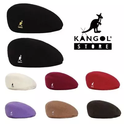Kangol Wool 504 Flat Cap Men Women Casual Woolen Beret Hat Winter Newsboy Caps • £10.99