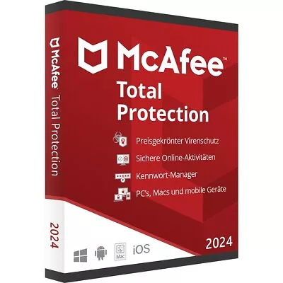 Mc@fee Total Protection 2024 1 Device 3 Years • $8.99