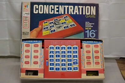 Vintage 1972 Milton Bradley 16th Edition Concentration Board Game Complete #4950 • $7.99