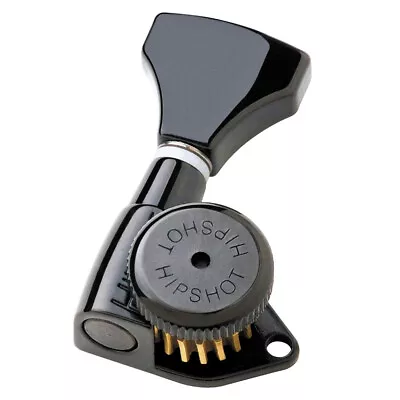 Hipshot Grip-Lock Open 3+3 Headstocks Guitar Tuner Upgrade Black - 6K2GL0B • $71.55