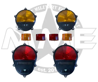 (black) Humvee Light Lens Cover Kit M998 M1123 M1045 M1165 M1097 • $94.99