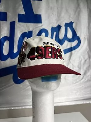 VTG San Francisco 49ers Sports Specialties Laser Shadow ProLine Snapback Hat 90s • $89.99