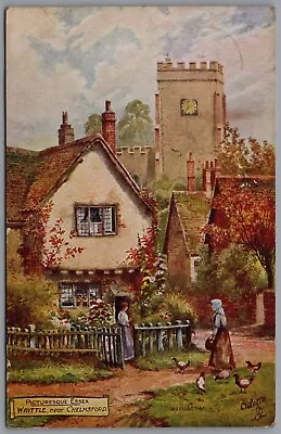 Writtle Near Chelmsford Essex England Tuck's Postcard Postmark 1912 • £5