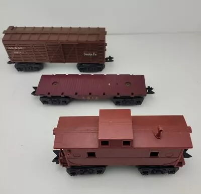 Marx 8 Wheel Caboose Box Car & Flat Car Made In USA • $19.99