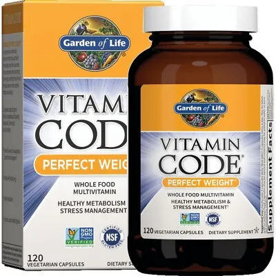 Garden Of Life Vitamin Code Perfect Weight Multivitamin 120 Count  Exp 05/24 • $31