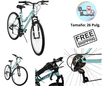 Bicicletas De Montaña 26 Con 18 Velocidades Estilo Vintage Mountain Bike Menta • $147.99