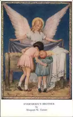 Margaret Tarrant Medici Pk 36 Angel And Children Baby Jesus Vintage Postcard • $8.41