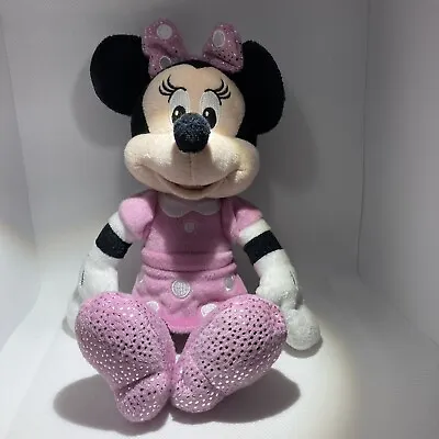 Disney Minnie Mouse 10” Plush Pink Stuffed Animal Just Play Toy Collectible • $9.99