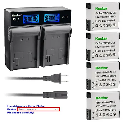 Kastar Battery LCD Rapid Charger For DMW-BCM13 BCM13E & Panasonic Lumix DMC-ZS30 • $28.49