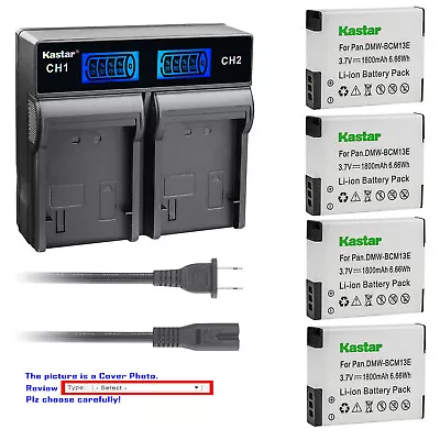 Kastar Battery LCD Rapid Charger For DMW-BCM13 BCM13E Panasonic Lumix DMC-ZS30S • $25.99