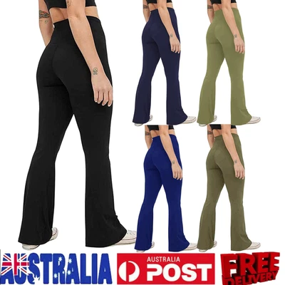 $12.99 • Buy Women's Bootcut Yoga Pants With Pockets, High Waist Tummy Control Stretch Pants