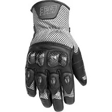 New Yoshimura SCS Mesh Black Silver Riding Gloves Motorcross MX Small • $16.95