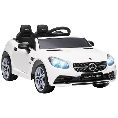 AIYAPLAY Benz 12V Kids Electric Ride On Car W/ Remote Control Music White • £144.99