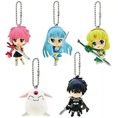 Bandai Clamp Magic Knight Of Rayearth Gashapon Figure Keychain Full Set Of 5 • $31.95