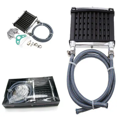 PRO Motorcycle Engine Oil Cooler Cooling Radiator Metal W/Aluminum Parts Durable • $43.10