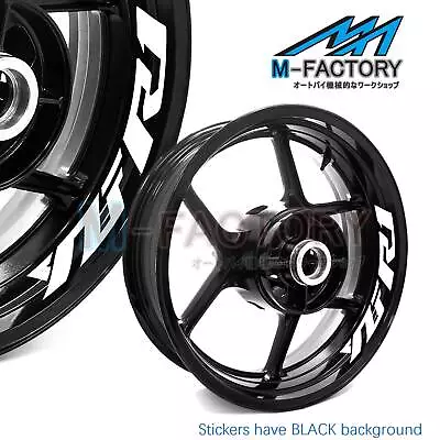 WSSB Rim Tape 17 Inch Wheel Decal Sticker Set White For Yamaha YZF R1 YZF-R1 • $43.31