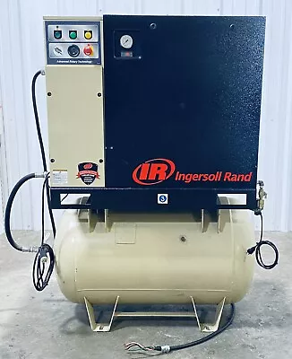 INGERSOLL RAND UP6-7.5TAS-125 AIR COMPRESSOR 80-GALLON 7.5HP ( 3584.9 HRS ) 3 Ph • $4999.99