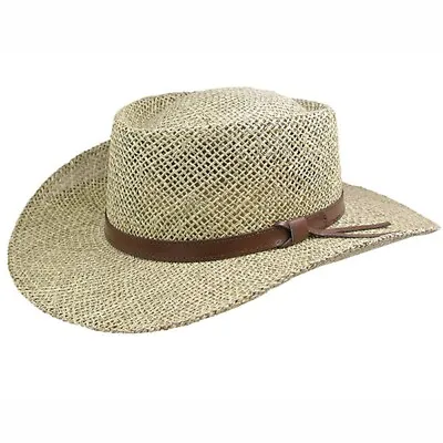 Stetson Gambler - Seagrass Straw Outdoorsman Golf Hat • $69.99