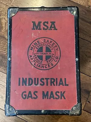 Vintage MSA Industrial Gas Mask Original Box • $89